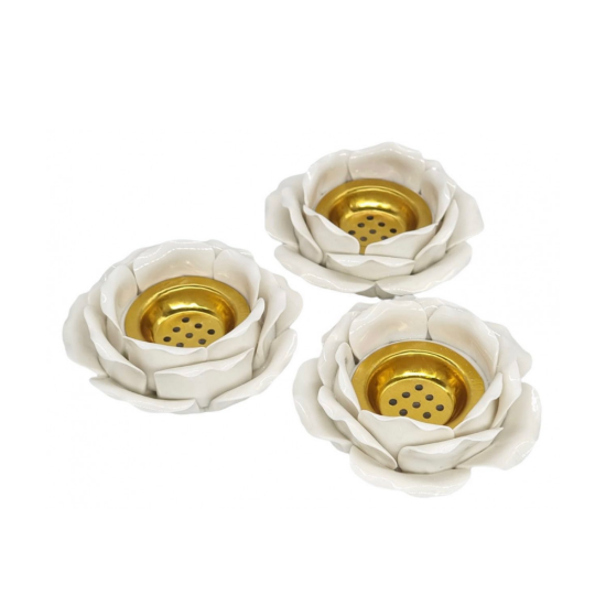 صورة مباخر سيراميك شكل وردة